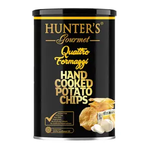 Khoai Tây Chiên Vị 4 Loại Phô Mai, Hunter`s Gourmet, Hand Cooked Potato Chips, Quattro Formaggi (150g) - HUNTER FOODS