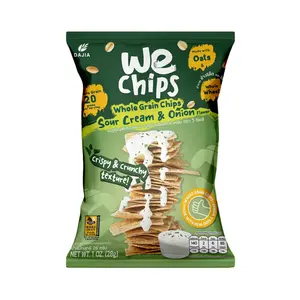 Snack Ngũ Cốc Nguyên Cám Vị Kem Chua & Hành, Whole Grain Chips, Sour Cream & Onion, 1 oz (28g) - WE CHIPS