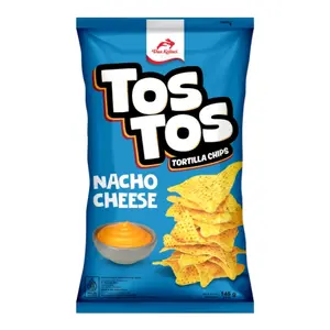 Bánh Ngô Giòn Vị Phô Mai, Tortilla Chips, Nacho Cheese, 5.11 oz (145g) - TOSTOS