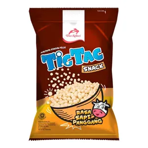 Snack Khoai Mì Vị Thịt Bò Nướng, Cassava Snack, Grilled Beef Flavour (80g) - TIC TAC