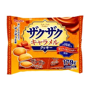 Bánh Quy Caramen Giòn, Laku Laku Cookies, Crunchy Caramel (179g) - FURUTA