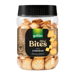 Bánh Quy Mặn Mini Vị Phô Mai, Mini Bites, Cheddar, 8.8 oz (250g) - GULLON