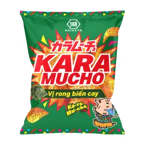 Snack Khoai Tây Vị Rong Biển Cay, Karamucho Potato Chips, Spicy Seaweed (80g) - KOIKEYA