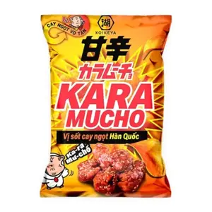 Snack Khoai Tây Vị Sốt Cay Ngọt Hàn Quốc, Karamucho Potato Chips, Korean Sweet & Spicy Sauce (80g) - KOIKEYA