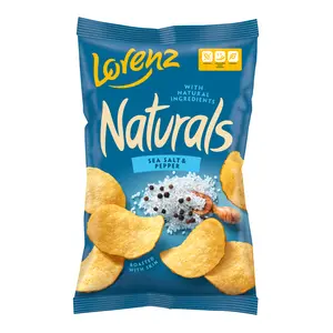 Khoai Tây Chiên Vị Muối Biển & Tiêu, Naturals, Sea Salt & Pepper (100g) - LORENZ