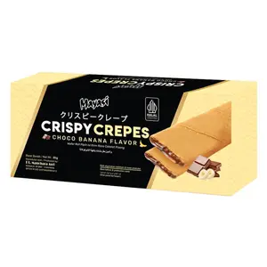 Bánh Kếp Vị Chuối Socola, Crispy Crepes, Choco Banana Flavor (85g) - MAYASI