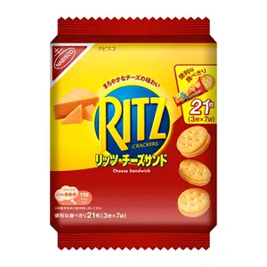 Bánh Quy Giòn Kẹp Kem Phô Mai, Ritz Crackers, Cheese Sandwich, 21 Cái (187g) - NABISCO