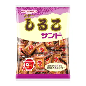 Bánh Quy Nhân Đậu Đỏ, Red Bean Shiruko Sandwich Biscuits (160g) - MATSUNAGA
