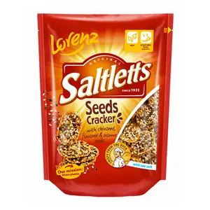 Bánh Quy Giòn Nhiều Loại Hạt, Saltletts, Seeds Cracker with Sea Salt (100g) - LORENZ