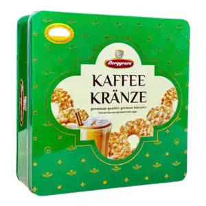 Bánh Quy Đức Rắc Đường (Xanh Lá), Kaffee Kranze, Delicate Biscuits Sprinkled with Sugar (500g) - BORGGREVE