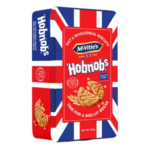Bánh Quy Yến Mạch Nguyên Cám Hộp Thiếc, Hobnobs, Oat & Wholemeal Biscuits (300g) - MCVITIE'S