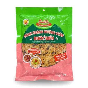 Bánh Tráng Nướng Giòn Ruốc Biển, Toasted Shrimp Tapioca Cracker, 1.41 oz (40g) - SACHI
