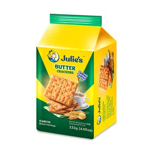 Bánh Quy Giòn Vị Bơ, Butter Crackers, 4.65 oz (132g) - JULIE'S