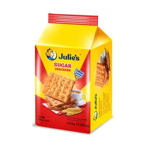 Bánh Quy Giòn Rắc Đường, Sugar Crackers, 4.65 oz (132g) - JULIE'S