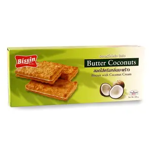 Bánh Quy Bơ Dừa Kẹp Kem Dừa, Butter Coconuts, Biscuit with Coconut Cream (150g) - BISSIN