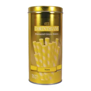 Bánh Quế Nhân Kem Cam Yuzu, Flavoured Cream Wafers, Yuzu (300g) - CORINTHIANS