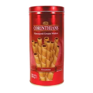 Bánh Quế Nhân Kem Tiramisu, Flavoured Cream Wafers, Tiramisu (300g) - CORINTHIANS