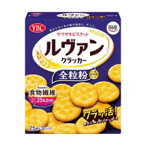 Bánh Quy Giòn Ngũ Cốc Nguyên Cám, Levain, Whole Grain Crackers, 3 Gói (232.5g) - YBC