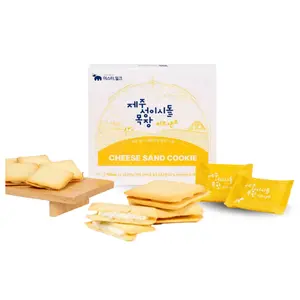 Bánh Quy Kẹp Kem Phô Mai Đảo Jeju, Cheese Sand Cookie (90g) - MR MILK