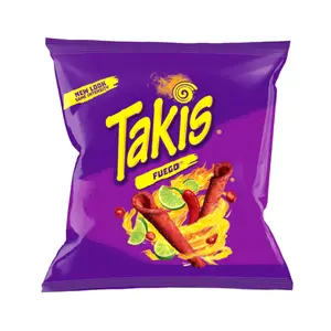 Bánh Ngô Giòn Vị Chua Cay, Fuego, Hot Chilli Pepper & Lime Tortilla Chips, 1 oz (28.4g) - TAKIS