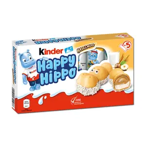 Bánh Quy Nhân Kem Hạt Phỉ, Happy Hippo, Haselnuss, 5 Cái (103.5g) - KINDER
