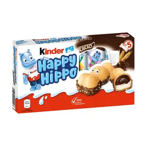 Bánh Quy Nhân Kem Socola, Happy Hippo, Kacao, 5 Cái (103.5g) - KINDER