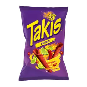 Bánh Ngô Giòn Vị Chua Cay, Fuego, Rolled Tortilla Chips (90g) - TAKIS