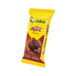 Bánh Quy Socola Kẹp Kem Socola, Choco More Sandwich Biscuit, 1.55 oz (44g) - JULIE'S