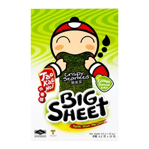 Snack Lá Rong Biển Giòn Vị Truyền Thống, Big Sheet, Crispy Seaweed, Classic Flavour, 12 Gói (38.4g) - TAO KAE NOI