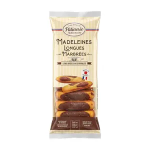Bánh Bông Lan Socola, Long Madeleines Marbled, 8.82 oz (250g) - PATISSERIE TRADITION