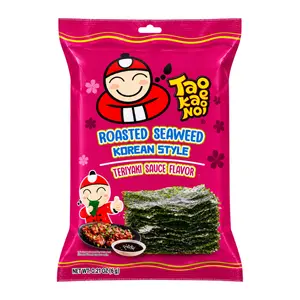 Rong Biển Nướng Kiểu Hàn Vị Teriyaki, Roasted Seaweed Korean Style, Teriyaki Sauce Flavor, 0.21 oz (6g) - TAO KAE NOI