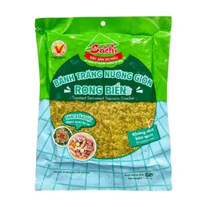Bánh Tráng Nướng Giòn Rong Biển, Toasted Seaweed Tapioca Cracker, 1.41 oz (40g) - SACHI
