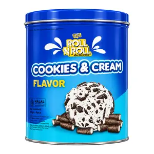 Bánh Ống Quế Vị Bánh Quy Kem, Roll N Roll, Mini Wafer Roll, Cookies & Cream (150g) - IYES