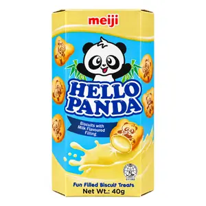Bánh Quy Gấu Nhân Kem Sữa, Hello Panda, Biscuits with Milk Flavoured Filling (40g) - MEIJI
