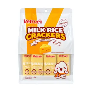Bánh Gạo Sữa Vị Phô Mai, Milk Rice Crackers, Cheese Flavor (240g) - VETRUE