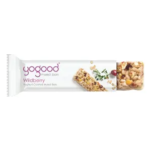 Thanh Ngũ Cốc Dâu Rừng Phủ Sữa Chua, Wildberry, Yoghurt Coated Muesli Bars, 6 Thanh (138g) - YOGOOD