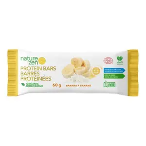 Thanh Protein Hữu Cơ Vị Chuối, Organic Protein Bar, Banana (60g) - NATURE ZEN