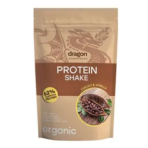 Bột Protein Cacao & Vani Hữu Cơ, Organic Plant-Based Protein Shake, Cacao & Vanilla (500g) - DRAGON SUPERFOODS