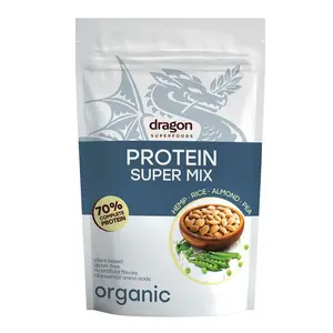 Bột Protein 4 Loại Hạt Hữu Cơ, Organic Plant-Based Protein Super Mix, Hemp - Rice - Almond - Pea (500g) - DRAGON SUPERFOODS