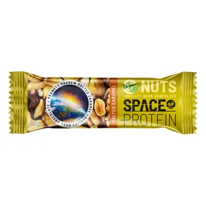 Thanh Năng Lượng Hạt, Caramel Mặn & Socola Đen, Salted Caramel Vegan Bar, Nuts with Real Dark Chocolate (40g) - SPACE PROTEIN