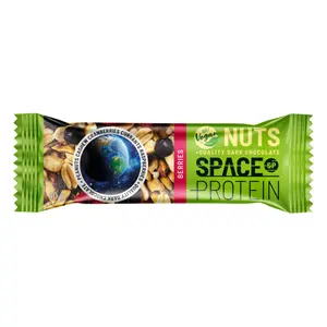 Thanh Năng Lượng Hạt, Quả Mọng & Socola Đen, Berries Vegan Bar, Nuts with Real Dark Chocolate, 3 Thanh (120g) - SPACE PROTEIN