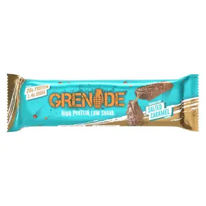 Thanh Năng Lượng Caramen Mặn, High Protein Low Sugar Bar, Chocolate Chip Salted Caramel (60g) - GRENADE