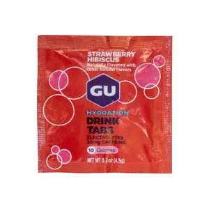 Viên Sủi Hoà Tan Bổ Sung Điện Giải Hương Dâu Bụp Giấm, Hydration Drink Tabs, Strawberry Hibiscus, 0.2 oz (4.5g) - GU