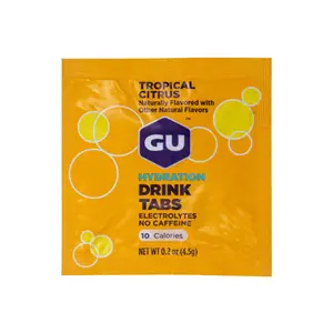 Viên Sủi Hoà Tan Bổ Sung Điện Giải Hương Cam Chanh, Hydration Drink Tabs, Tropical Citrus, 0.2 oz (4.5g) - GU