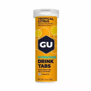 Viên Sủi Hoà Tan Bổ Sung Điện Giải Hương Cam Chanh, Hydration Drink Tabs, Tropical Citrus, 12 Viên, 1.9 oz (54g) - GU