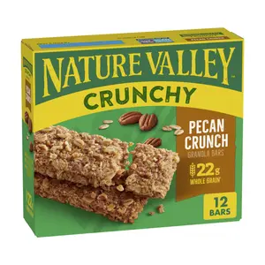 Thanh Ngũ Cốc Hạt Hồ Đào, Crunchy Granola Bars, Pecan Crunch, 12 Thanh, 8.94 oz (253g) - NATURE VALLEY
