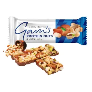 Thanh Hạt Giàu Đạm 4 Loại Hạt, Protein Nuts, 4-Nuts (40g) - GAM'S