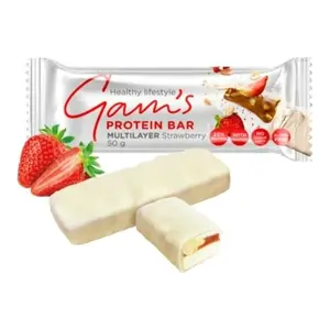 Thanh Giàu Đạm Vị Dâu, Protein Bar, Multilayer Strawberry (50g) - GAM'S