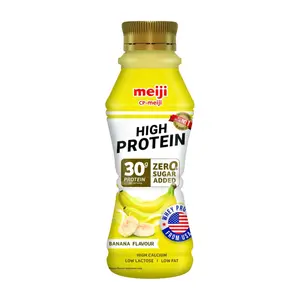 Sữa Uống Bổ Sung Protein Vị Chuối, High Protein Milk Beverage, Banana Flavour, Whey Formula (350ml) - MEIJI