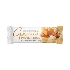 Thanh Hạt Giàu Đạm Vị Caramen Muối, Protein Nuts, Salted Caramel (40g) - GAM'S